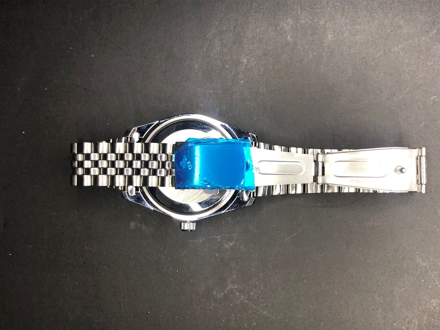 Luxury Ice Blue Dial Watch
