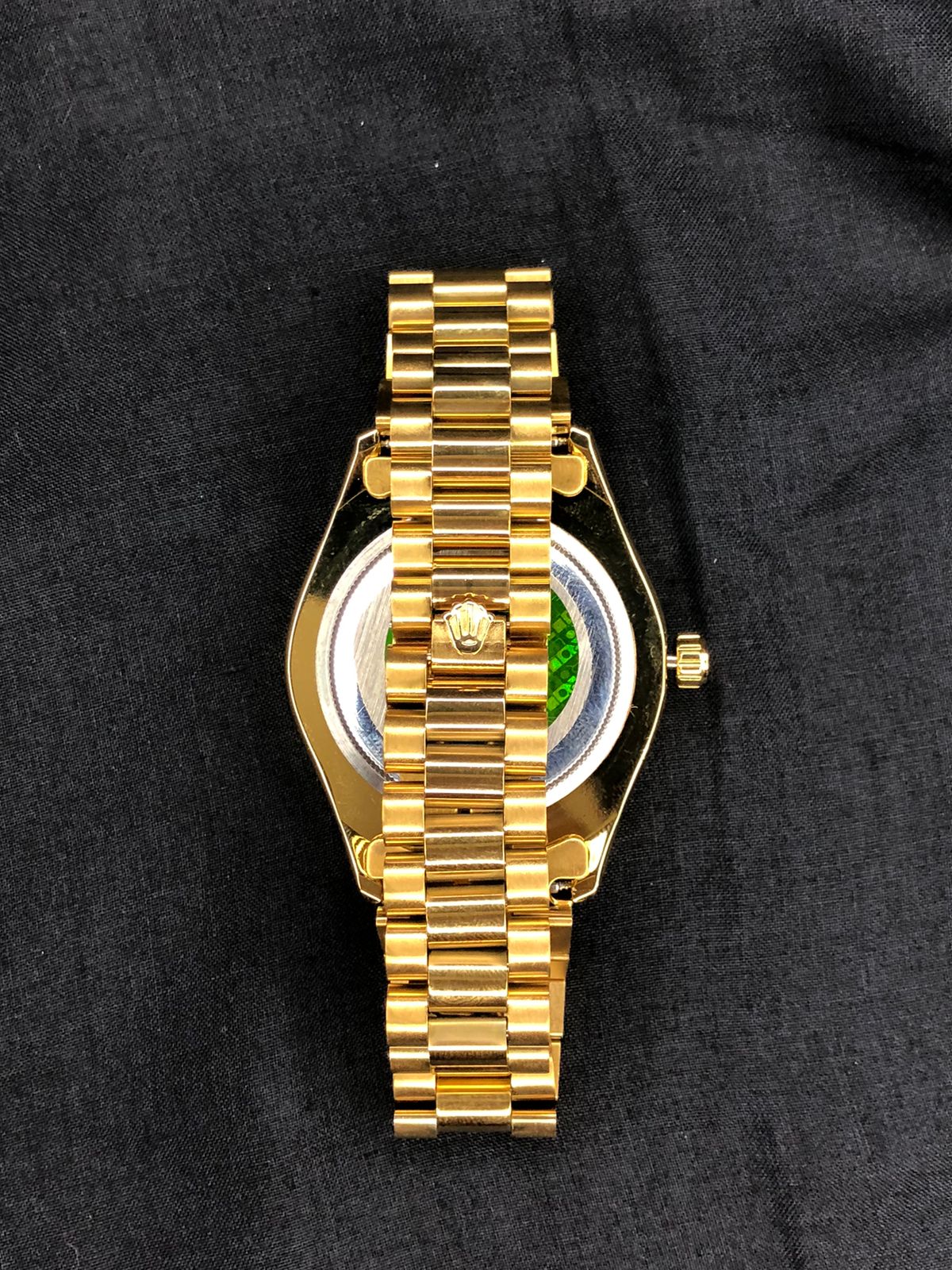 Gold Pattern Dial Watch