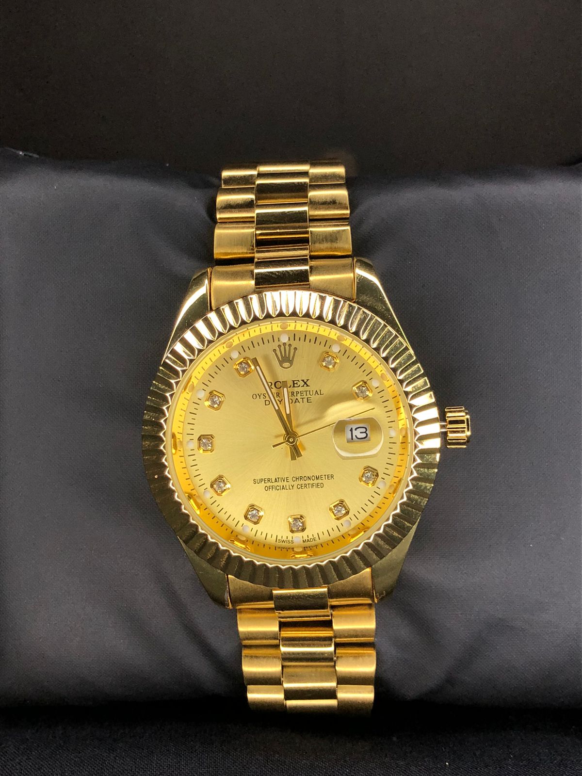 Gold Sleek Dial Watch