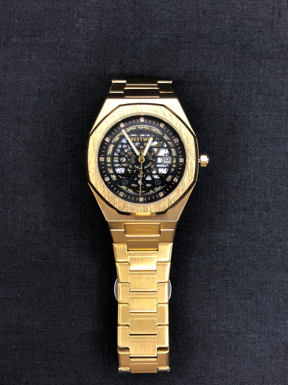 Golden Skeleton Luxury Watch