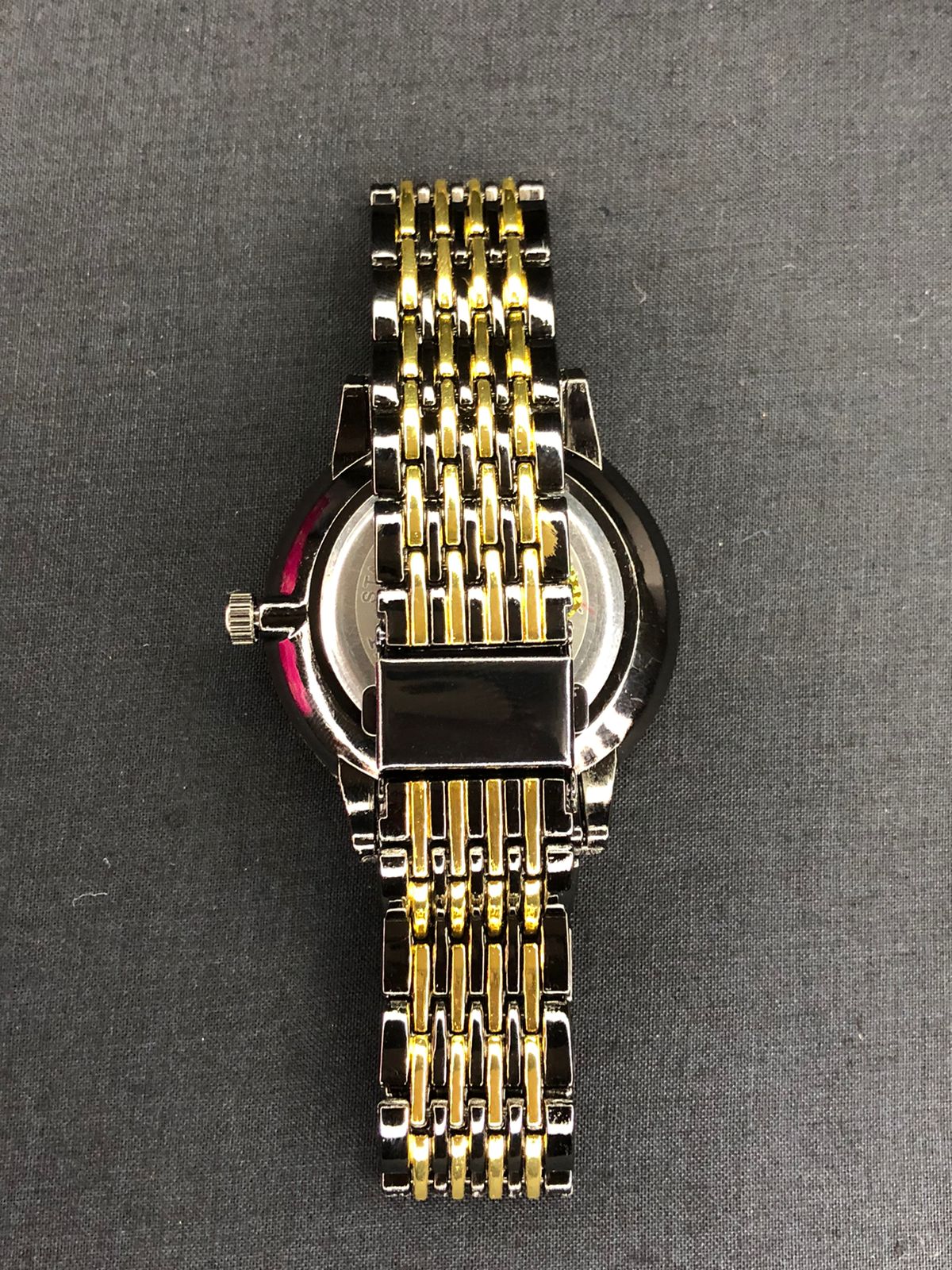 Two-Tone Crystal Time Watch