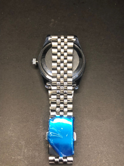 Luxury Rose Dial Steel Watch