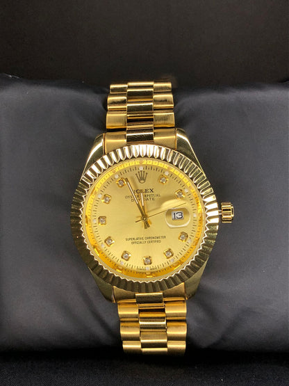 Gold Sleek Dial Watch