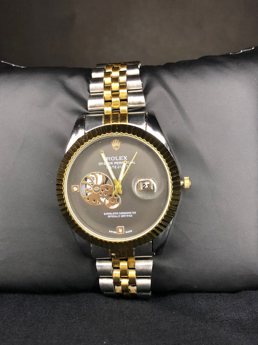 Rolex Skeleton Dial Two-Tone