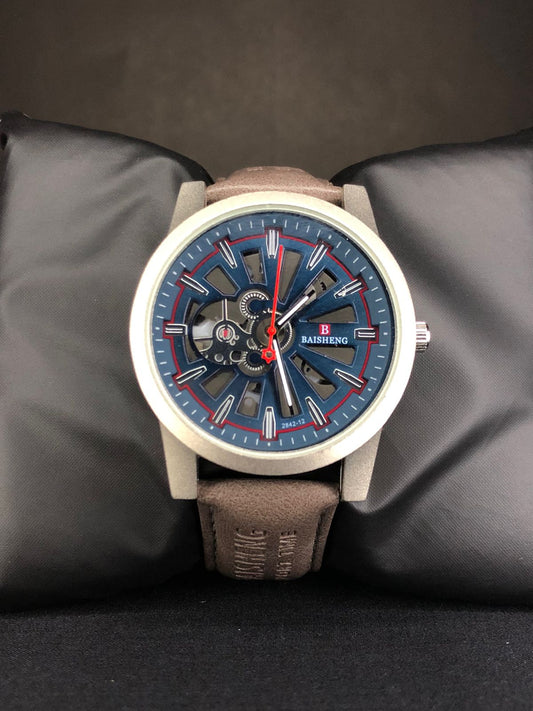 Blue Modern Time Keeper Watch